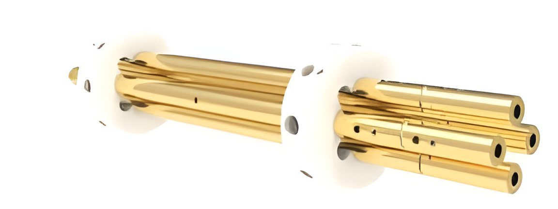 Gold-plated molybdenum quadrupole