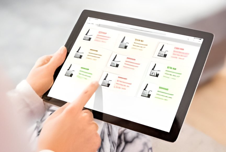 Method and status on a tablet